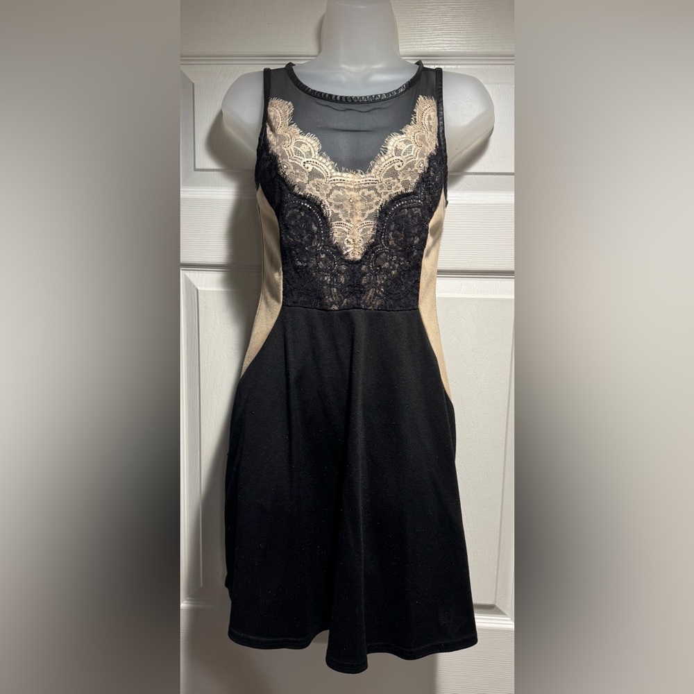 BUFFALO David Bitton Lace Fit & Flare Dress (Size S)